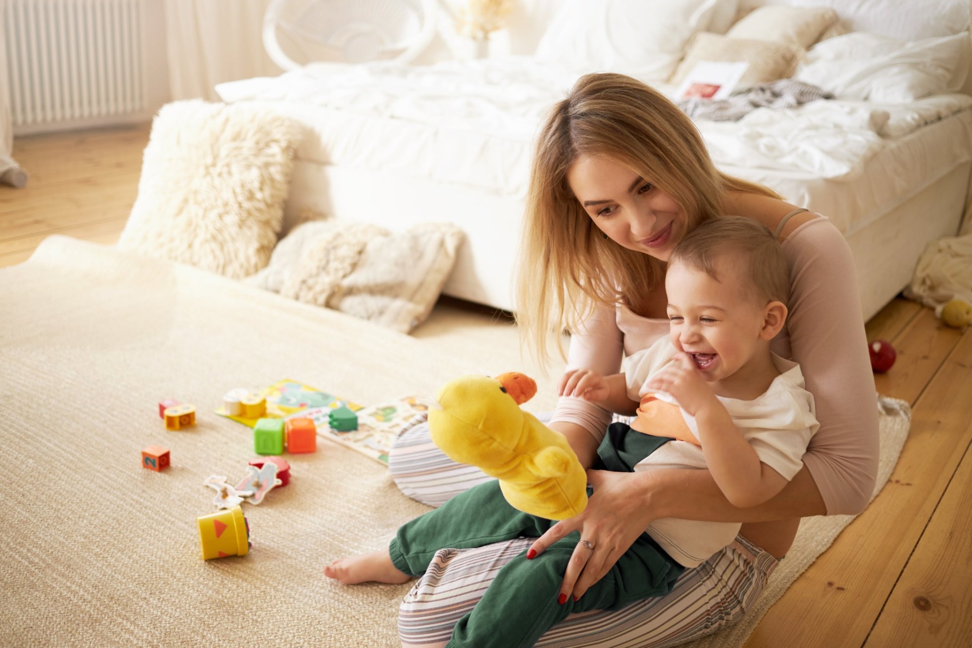 Verified baby sitter caring for a child in Mumbai